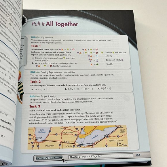 High School Math Algebra 1 Student Edition Prentice Hall Hardcover 2011 - Picture 13 of 16